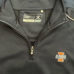 Cutter & Buck Black Quarter-Zip Illinois Pullover